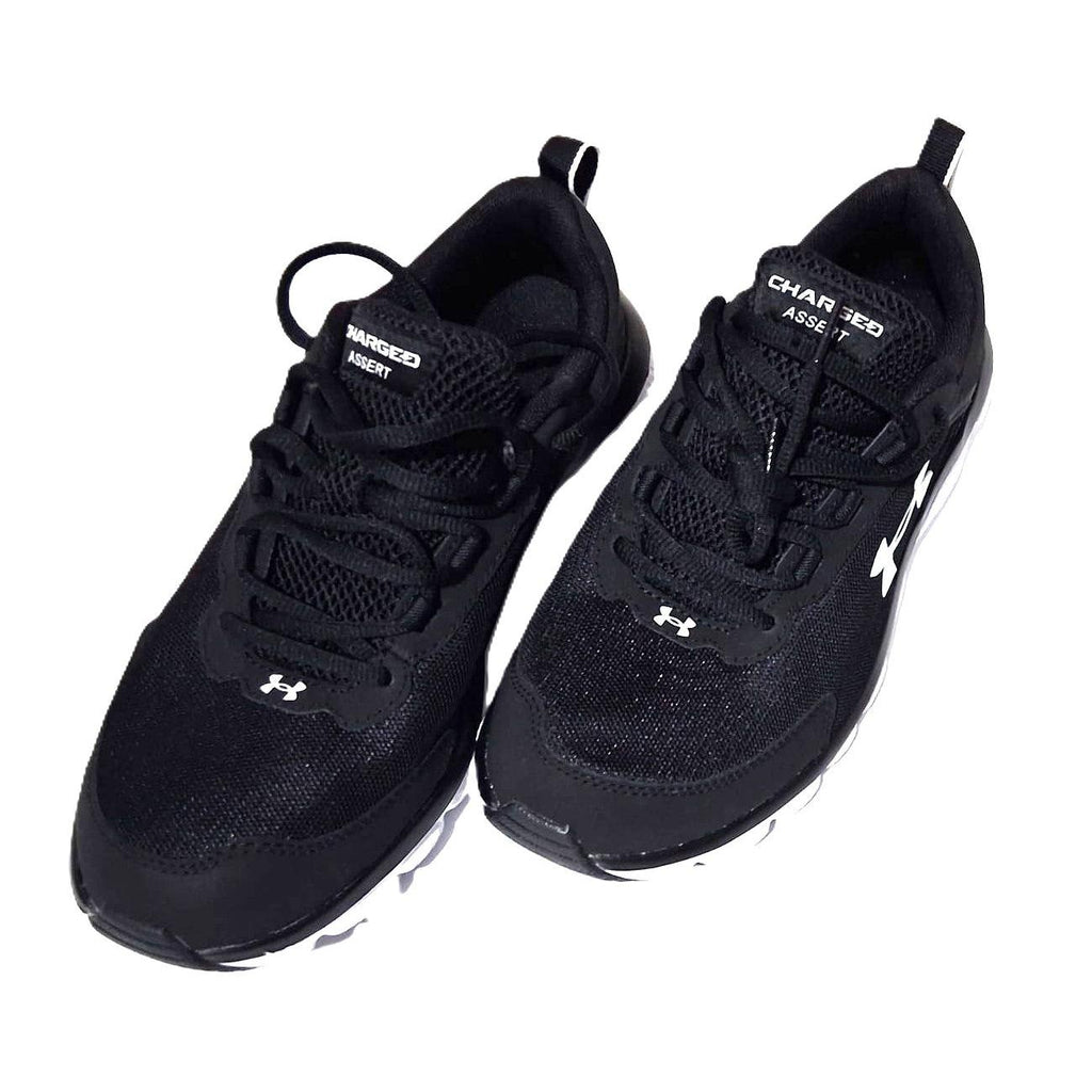 Under Armour Charged Assert 10 – Tenis Running Hombre Triple Negro/Blanco – Talla US 9