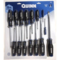Quinn 15-Piece Screwdriver Set – Comfort Grip, Magnetic Tip, Chrome Vanadium Steel