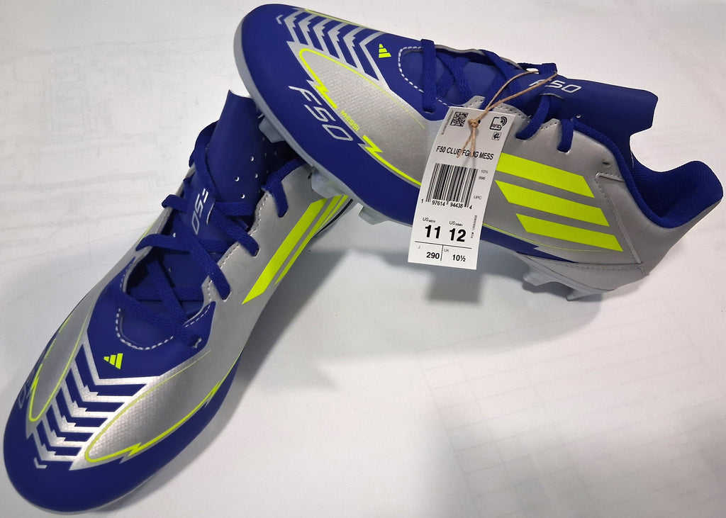 Adidas F50 Club FG/MG Messi – Tacos de Fútbol Hombre – Talla US 11 – Hecho en Cambodia