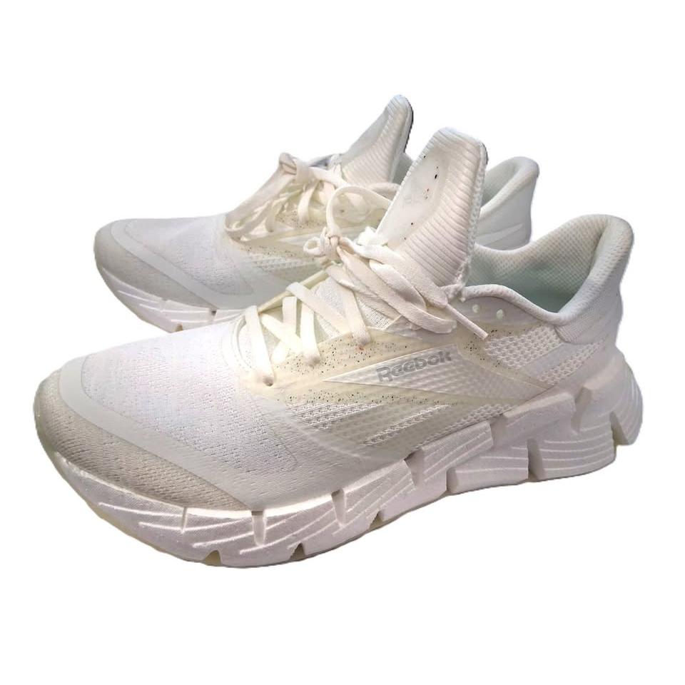 Reebok Zig Kinetica 3 – Tenis Deportivo Triple Blanco/Crema – Talla US 10