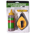 Pittsburgh 4 oz. Red Chalk Line Set – 100 ft. Reel with Line Level
