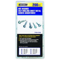 Store House 200-Piece Hex Washer Self-Drilling Sheet Metal Screw Assortment – Zinc-Plated