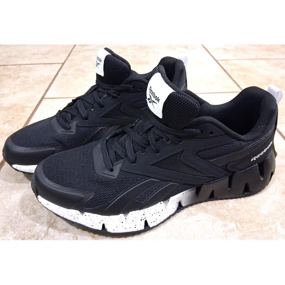 Reebok Zig Dynamica – Tenis Deportivo Hombre Negro/Blanco – Tallas US 10 y 10.5