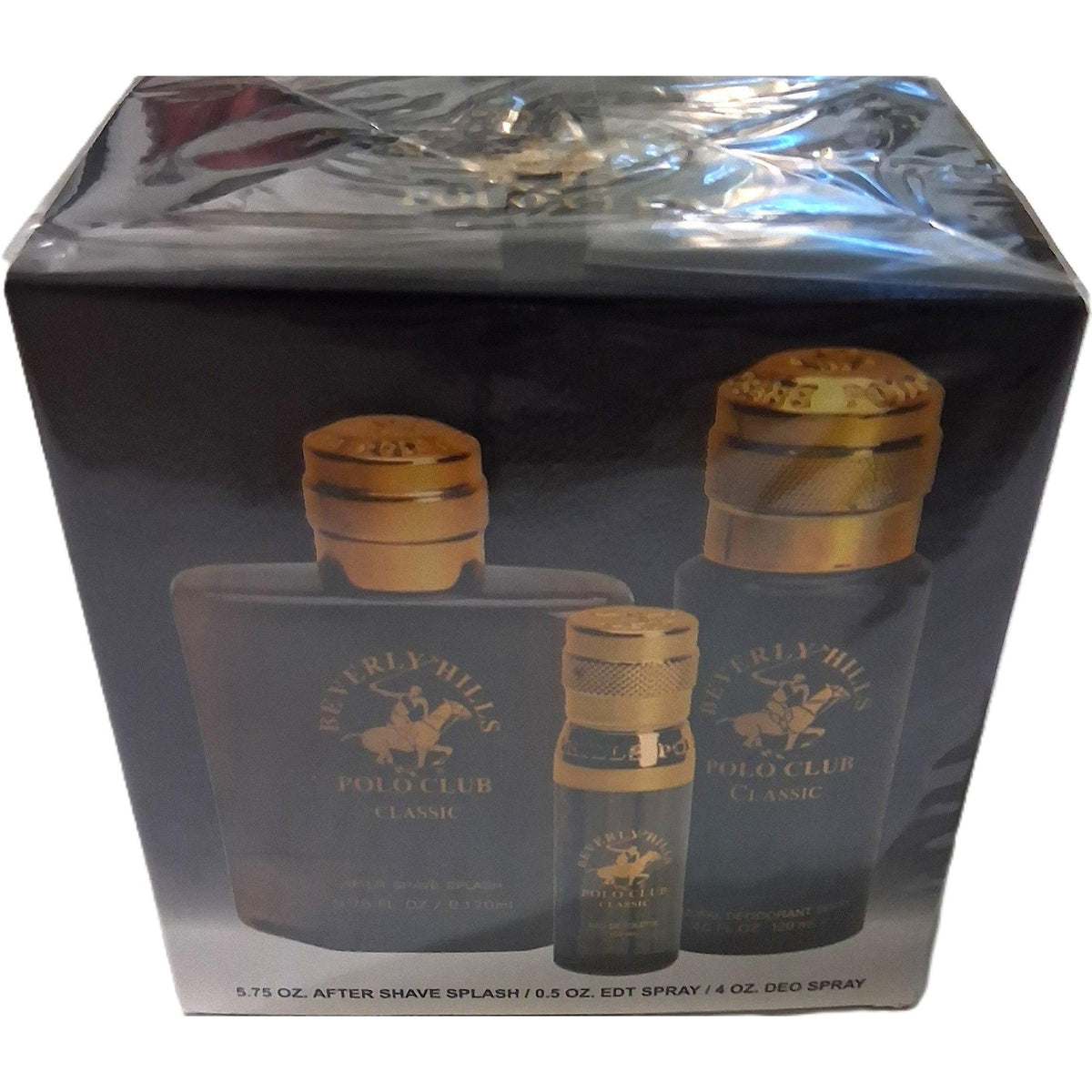 Beverly Hills Polo Club Classic Gift Set – EDT 0.5 fl.oz + After Shave 5.75 fl.oz + Deodorant 4 fl.oz