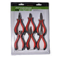 Pittsburgh 6-Piece Mini Pliers Set – Drop Forged, Spring Return, PVC Comfort Grips