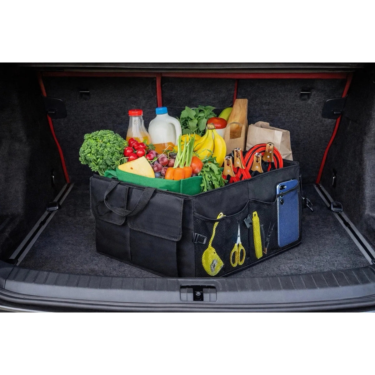 Winners Circle Car Trunk Organizer 9 Compartimentos 100lb Impermeable Plegable.