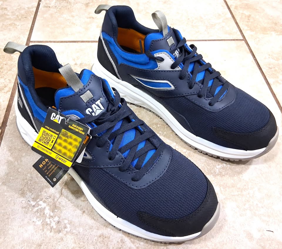 CAT Footwear Streamline 2.0 – Zapato Trabajo Hombre Carbon Composite Toe Azul Marina – Talla US 11