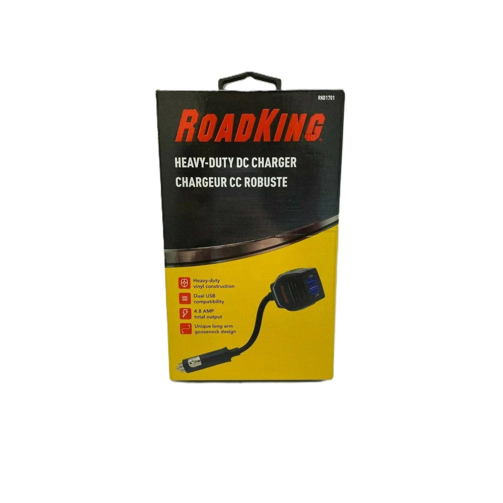 RoadKing Cargador DC Heavy-Duty 4.8A Dual USB Gooseneck 12V | RK01701