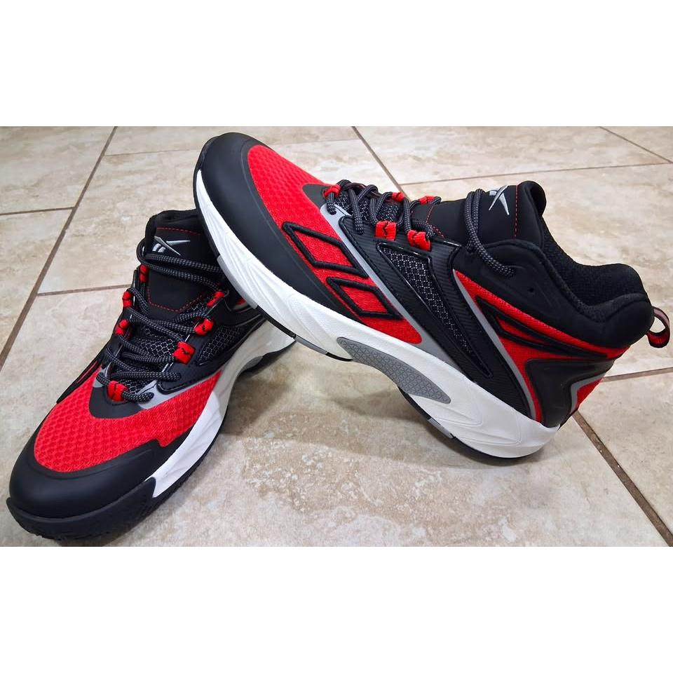 Reebok BB 4000 II – Tenis Basketball Hombre Negro/Rojo/Gris – Talla US 11