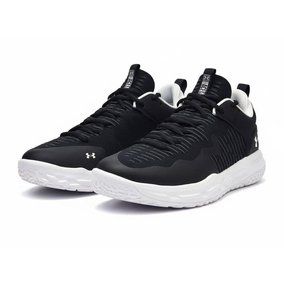 Under Armour Flow Ace Mid – Tenis Training Hombre Negro/Blanco – Tallas US 11 y 12