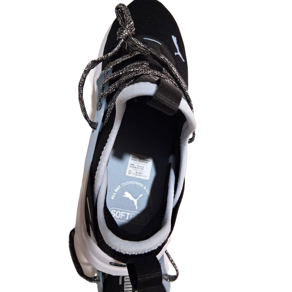 Puma Softride Enzo Evo – Tenis Running Hombre Negro/Azul Acero/Blanco – Talla US 7