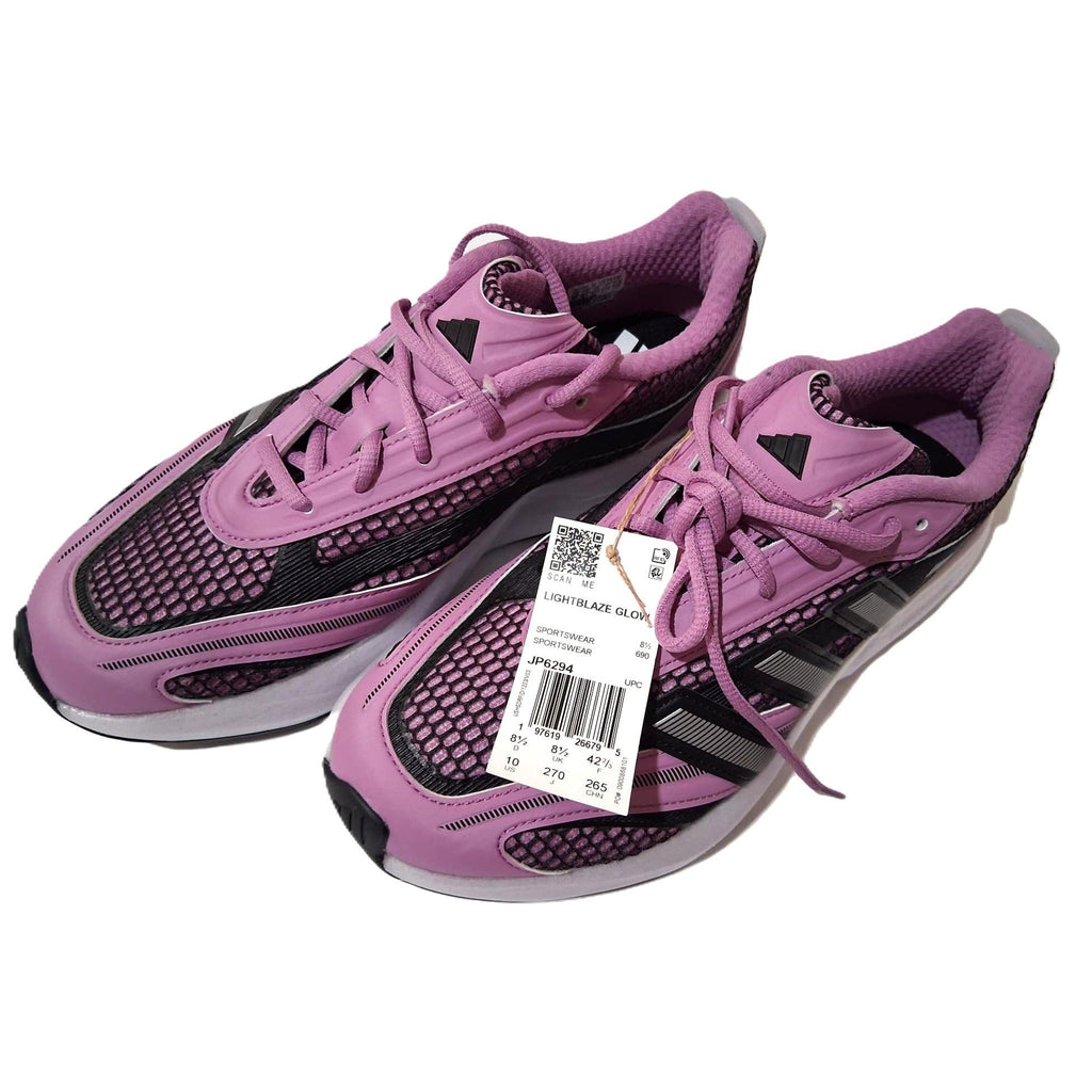 Adidas Lightblaze Glow – Tenis Running Mujer Rosa Orquídea/Negro/Blanco Lavanda – Talla US 10