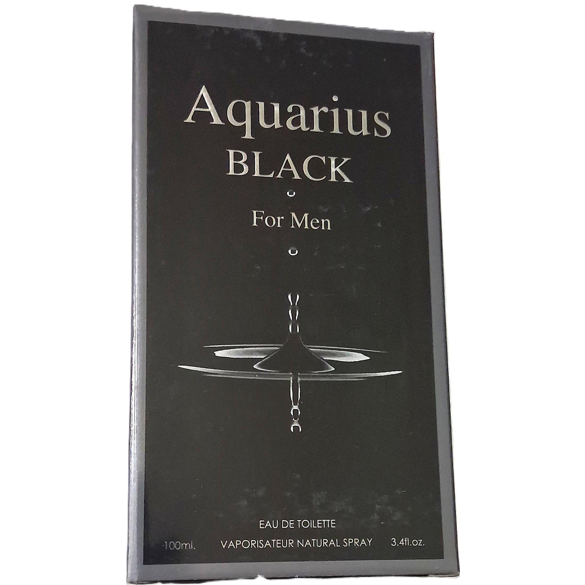 Aquarius Black for Men Eau de Toilette – Natural Spray, 100 ml / 3.4 fl.oz.
