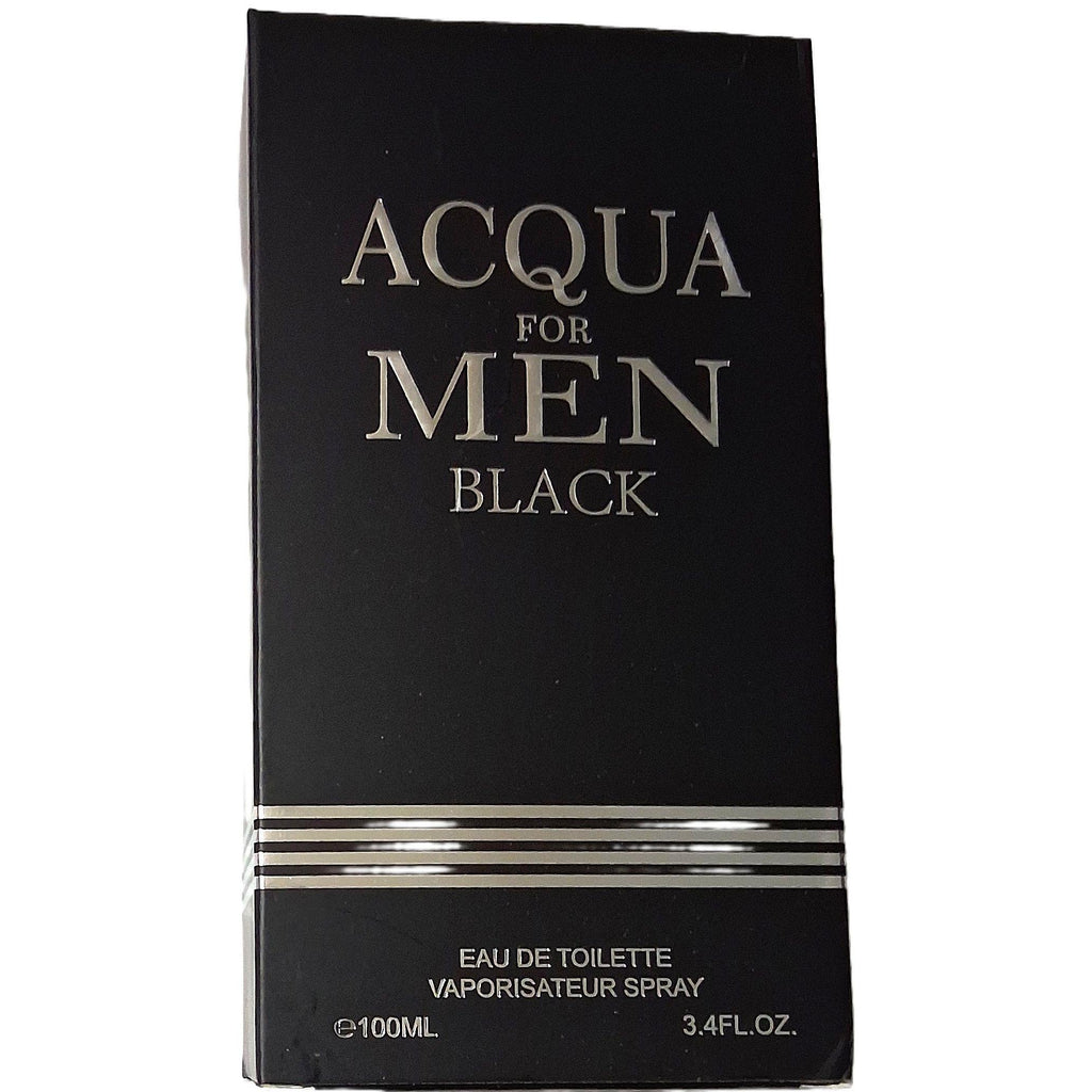 Acqua for Men Black Eau de Toilette – Natural Spray, 100 ml / 3.4 fl.oz.