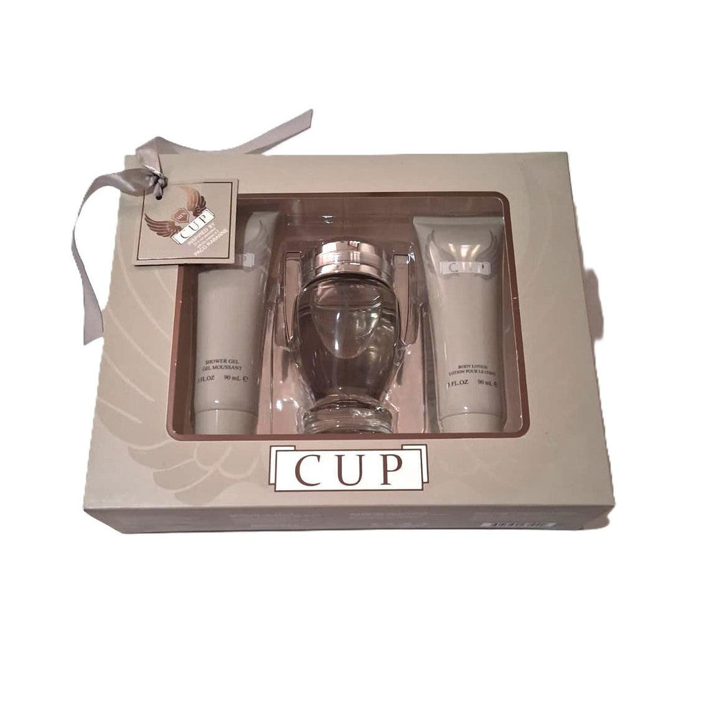 Men Cup Gift Set for Men – Eau de Parfum 100 ml + Shower Gel 90 ml + Body Lotion 90 ml
