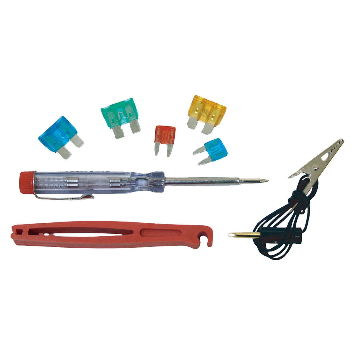 GRIP 150 PC Auto Fuse Assortment Estandar y Mini 5-30A con Tester Pinza y Tweezers | #16027