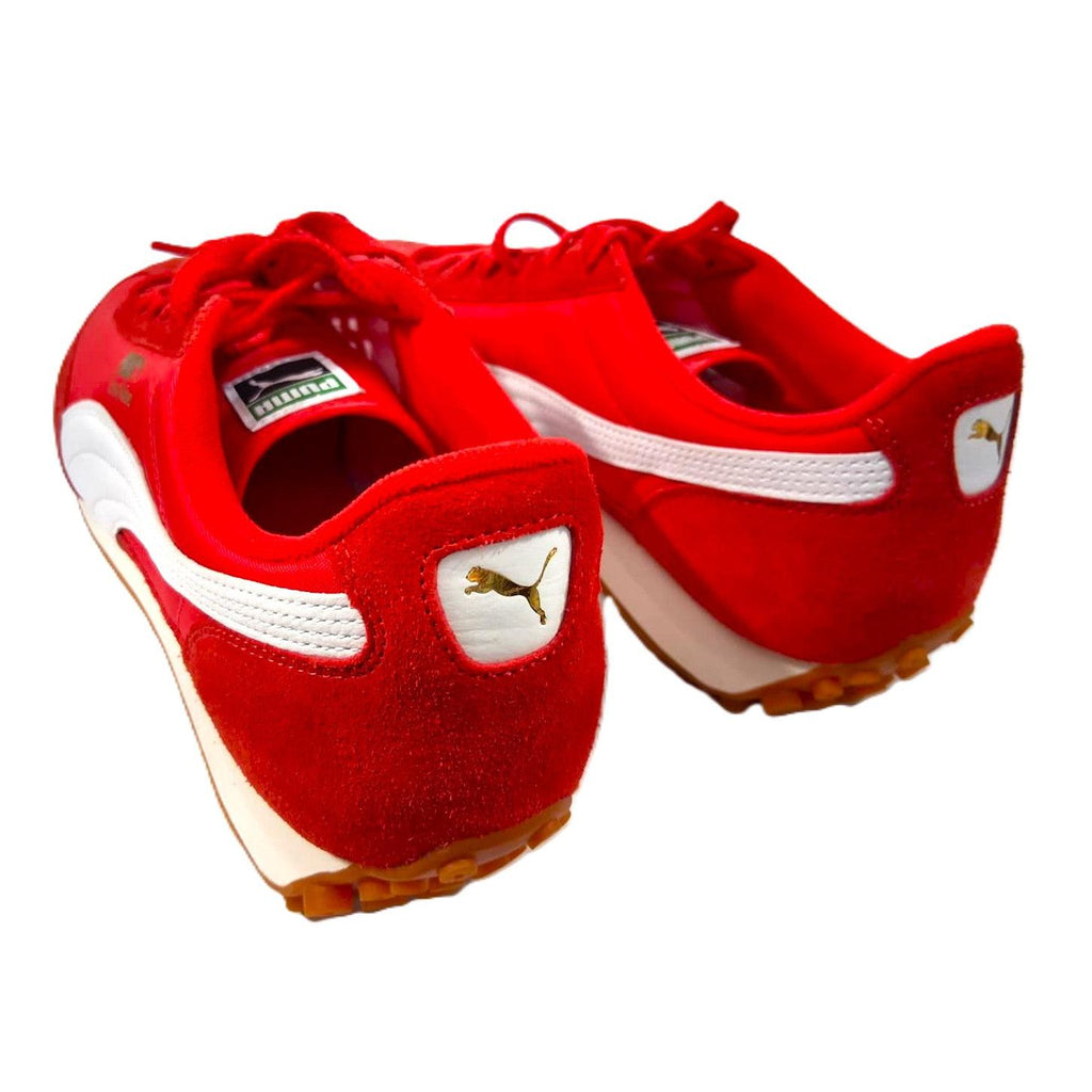 Puma Easy Rider – Tenis Retro Hombre Rojo Escarlata/Blanco/Suela Gum – Talla US 11