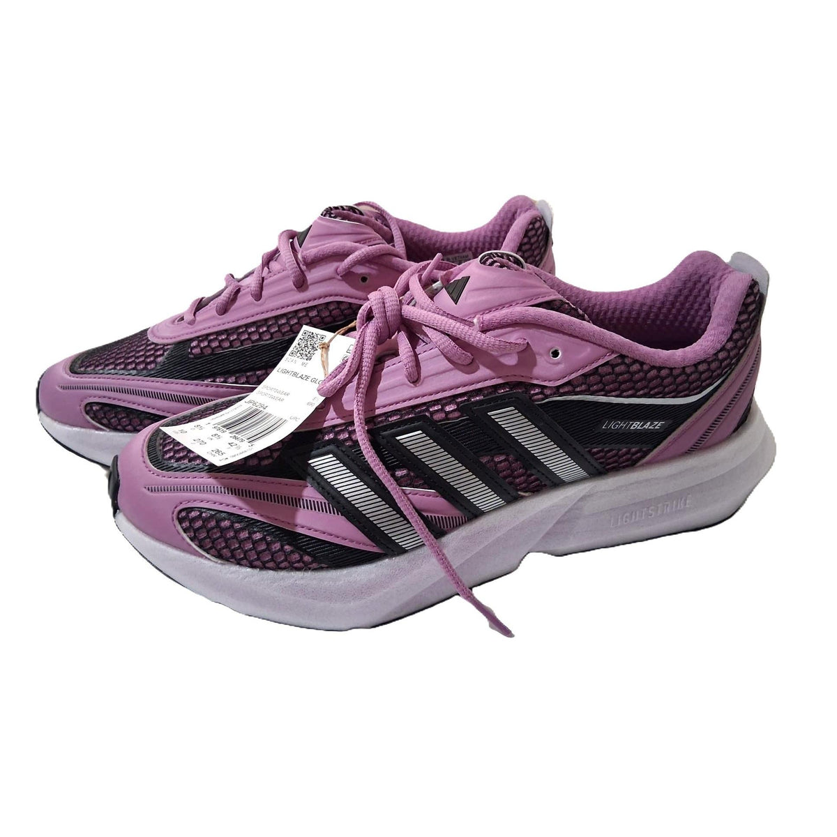 Adidas Lightblaze Glow – Tenis Running Mujer Rosa Orquídea/Negro/Blanco Lavanda – Talla US 10