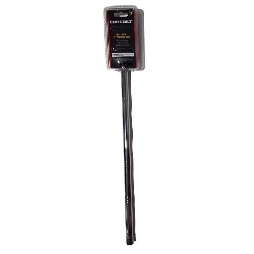 Corebilt Barra de Fuerza 1/2" Drive 18" (45.7 cm) — Cabeza Giratoria 180° Cr-V ANSI