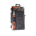 TACTIX Set 71 Piezas Destornillador Ratchet con Puntas Cr-V Phillips Torx Hex Slotted