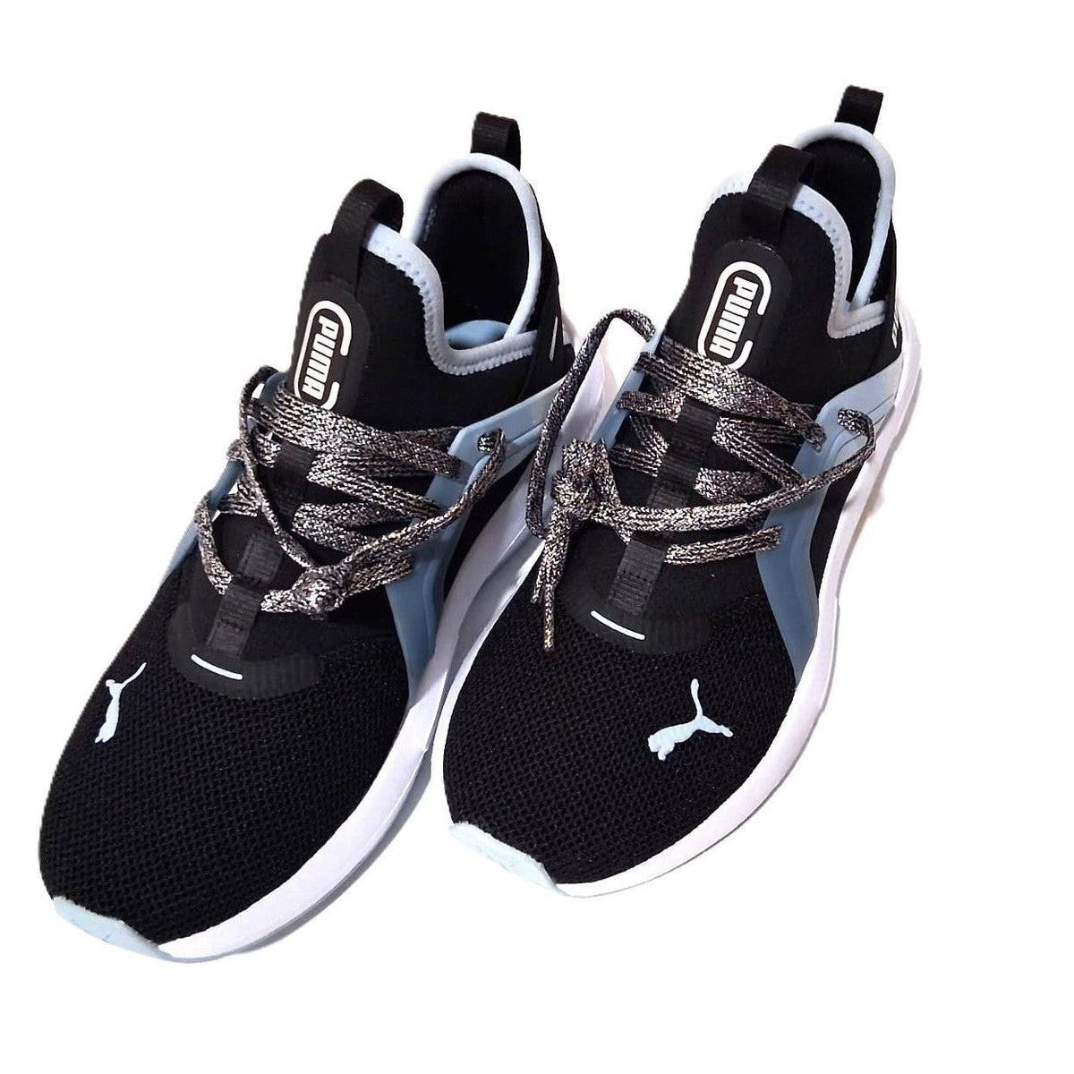 Puma Softride Enzo Evo – Tenis Running Hombre Negro/Azul Acero/Blanco – Talla US 7