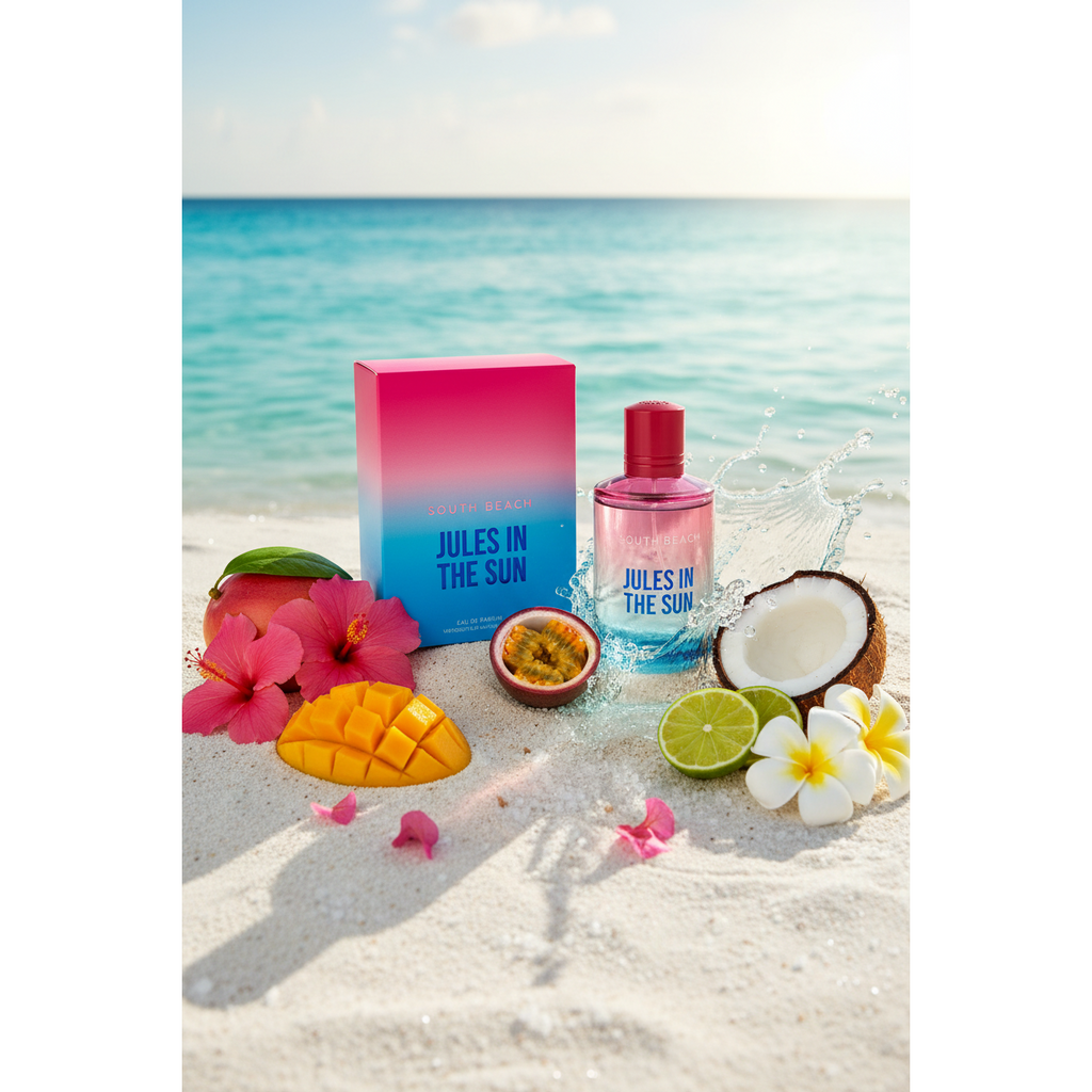 South Beach Jules in the Sun Eau de Parfum – Natural Spray, 100 ml / 3.4 fl.oz.