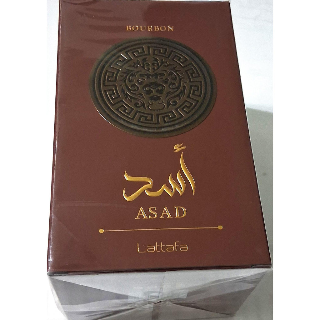 Lattafa Asad Bourbon Eau de Parfum for Men – Natural Spray, 100 ml / 3.45 fl.oz.