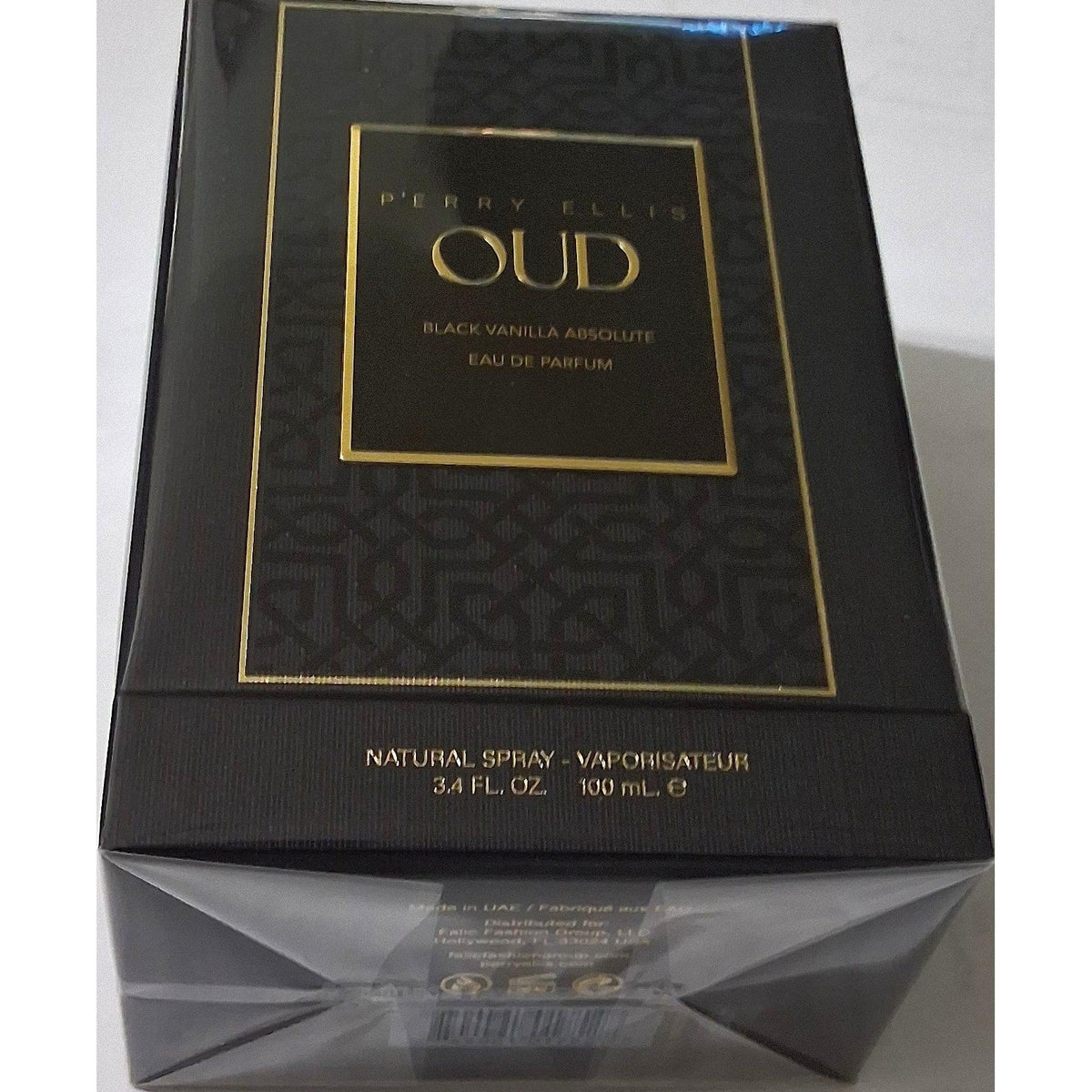 Perry Ellis Oud Black Vanilla Absolute Eau de Parfum – Natural Spray, 100 ml / 3.4 fl.oz.