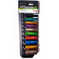 Pittsburgh Pro 10-Piece Color-Coded Deep Wall Socket Set – 3/8" Drive, SAE, ANSI