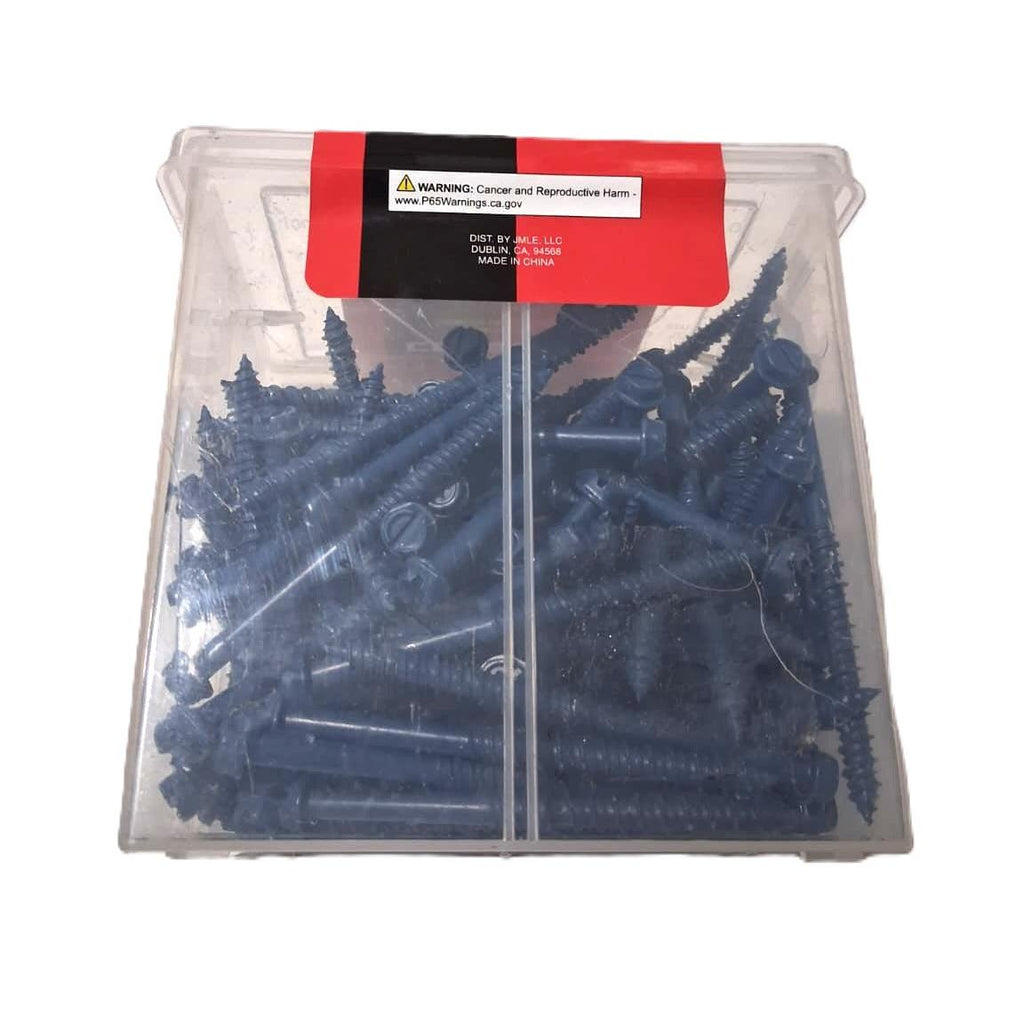 CoreBilt Concrete Screw Anchors – 1/4" x 3-1/4", 150 Pieces (Hex)