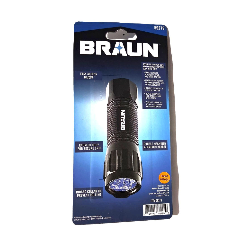 Linterna LED detectora de fugas UV BRAUN