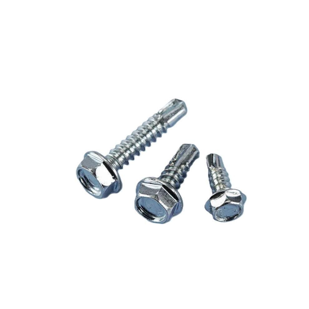 Store House 200-Piece Hex Washer Self-Drilling Sheet Metal Screw Assortment – Zinc-Plated