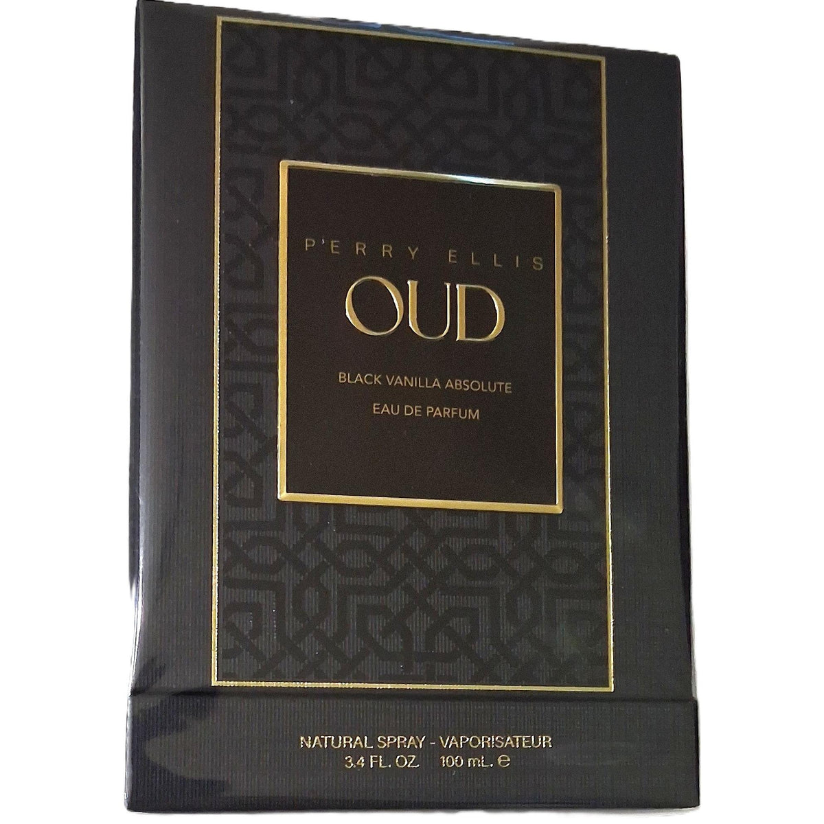 Perry Ellis Oud Black Vanilla Absolute Eau de Parfum – Natural Spray, 100 ml / 3.4 fl.oz.