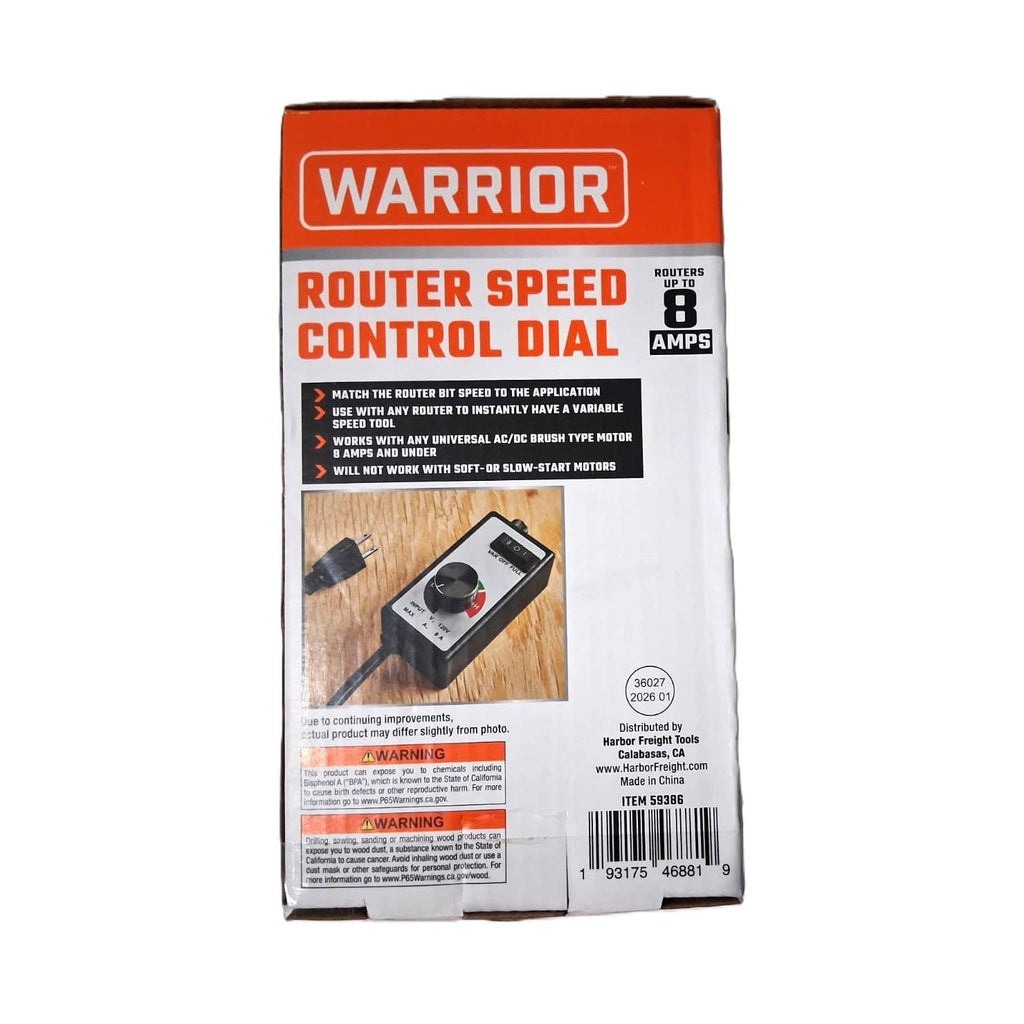 Warrior Router Speed Control Dial – 120V, 8 Amps, Variable Speed Converter