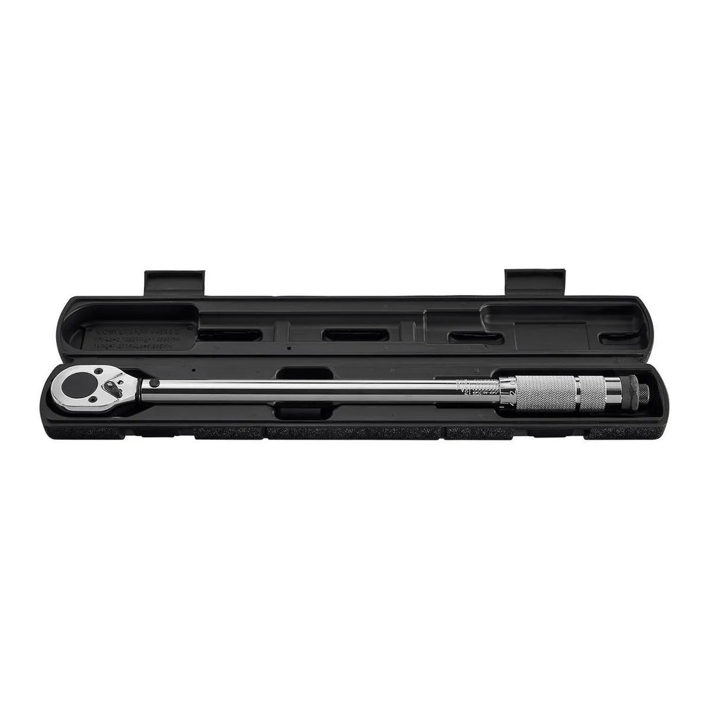 Pittsburgh 1/2" Drive Click Torque Wrench – 10–150 ft-lbs, Reversible, Storage Case