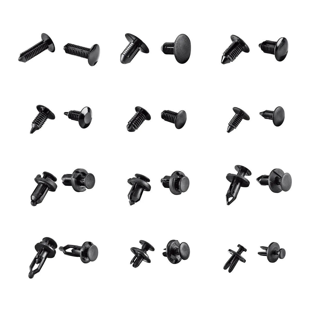 Pittsburgh Automotive Plastic Fastener Kit 240 Piezas 12 Tamanos Item 57671