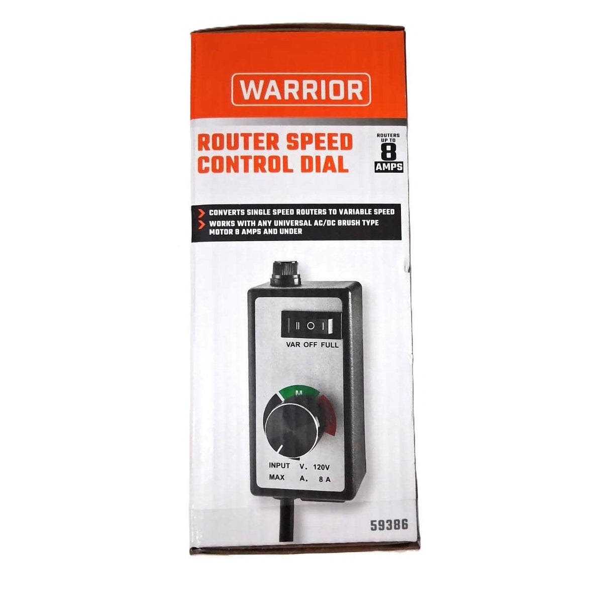 Warrior Router Speed Control Dial – 120V, 8 Amps, Variable Speed Converter