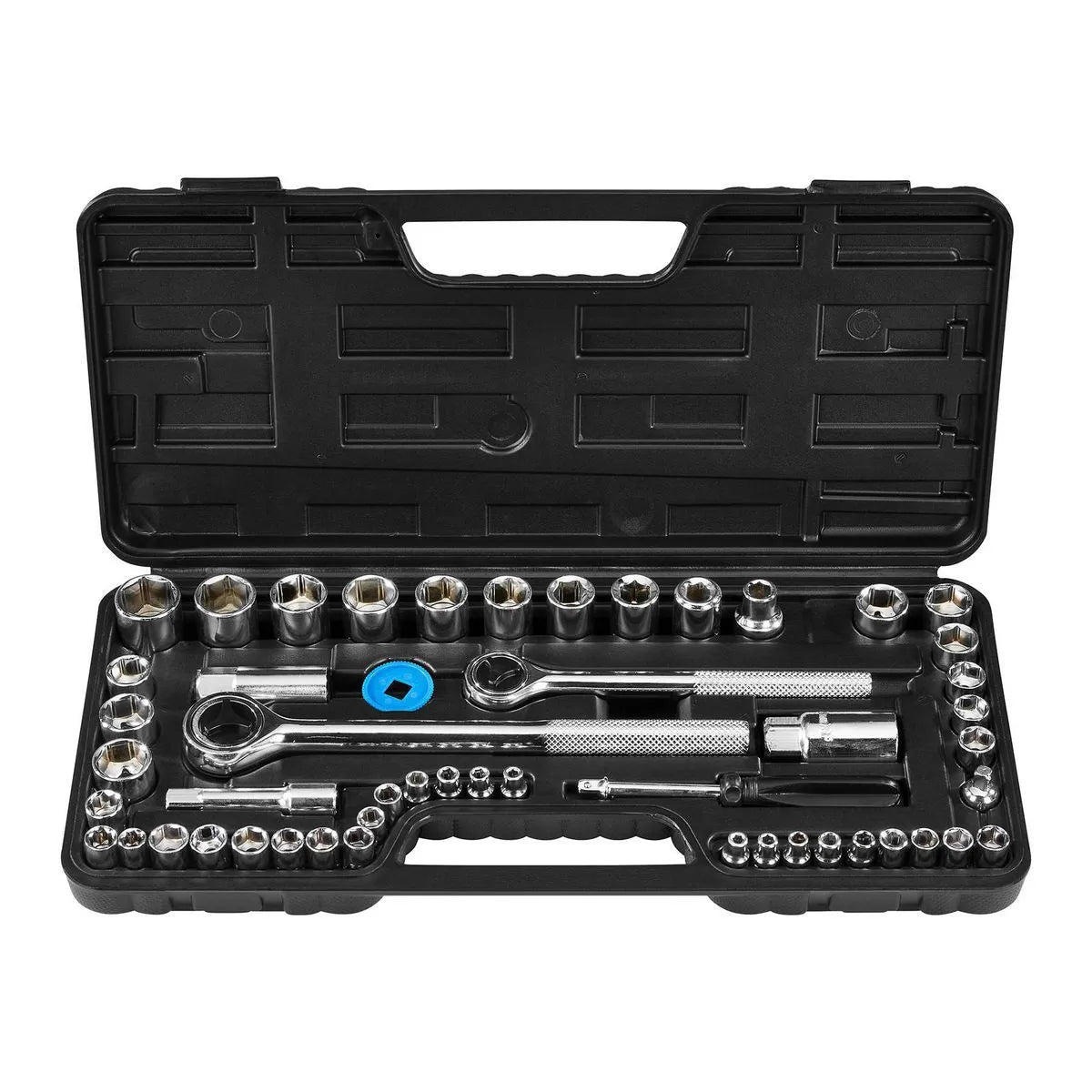 Pittsburgh 51-Piece Socket Set – 1/4", 3/8" & 1/2" Drive, SAE & Metric