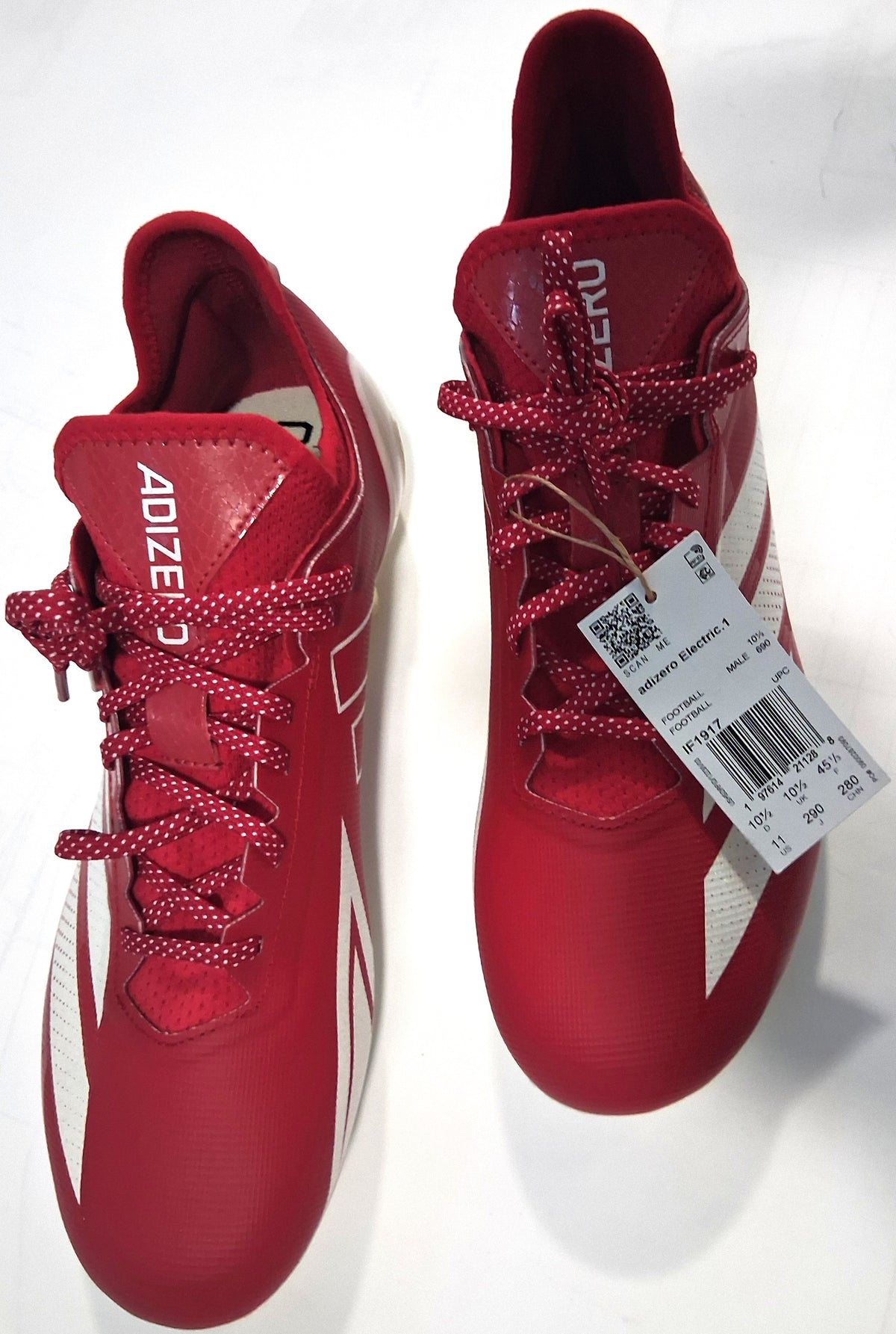 Adidas Adizero Electric 1 Football Cleats – Men's US Size 11, Made in Vietnam