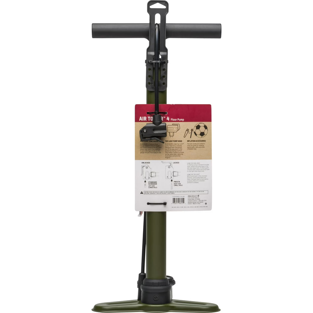 Blackburn Air Tower Bomba de Piso para Bicicleta de 4 con Base de Calibre de 2 3/8"