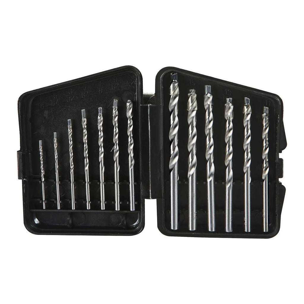 Warrior 13-Piece High Speed Steel Drill Bit Set – 118° Tip, Round Shank, Storage Case
