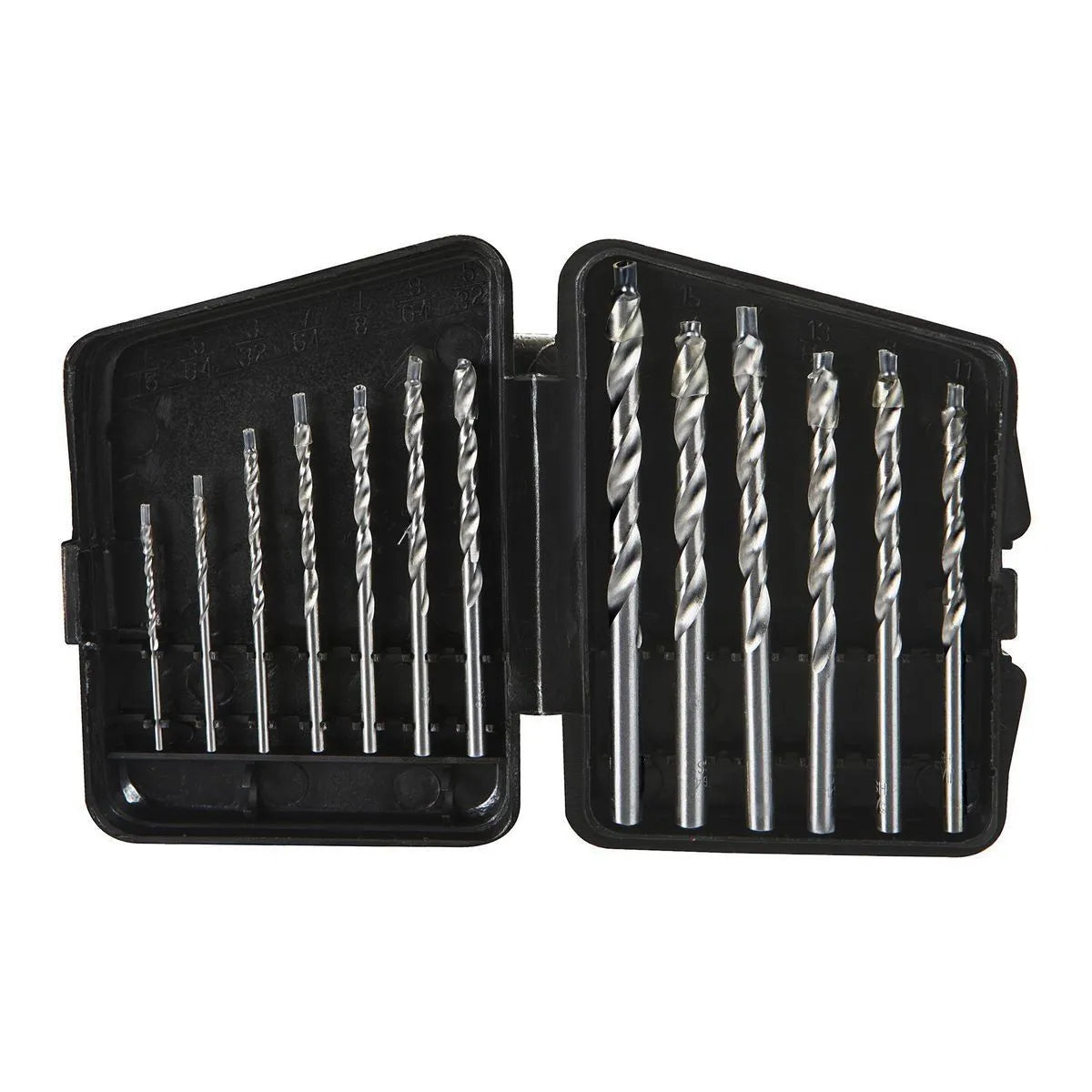 Warrior 13-Piece High Speed Steel Drill Bit Set – 118° Tip, Round Shank, Storage Case