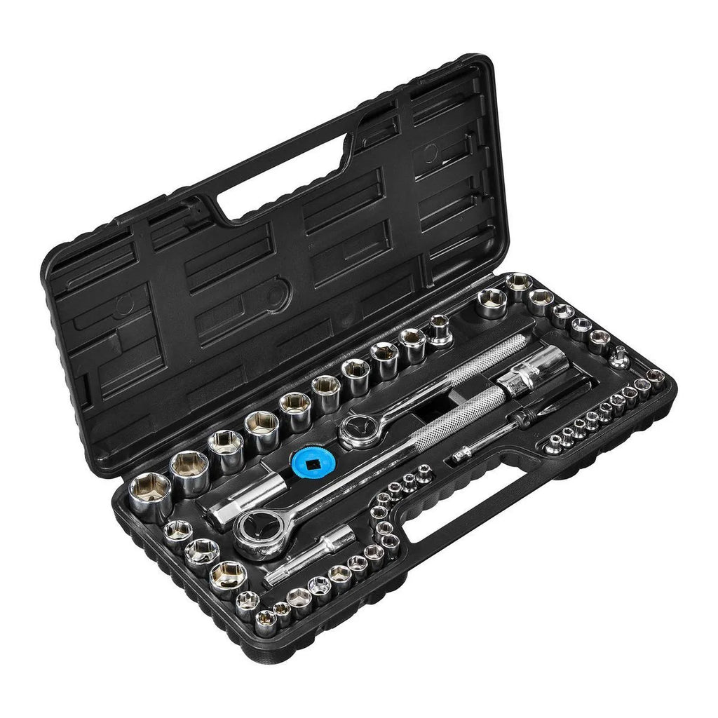 Pittsburgh 51-Piece Socket Set – 1/4", 3/8" & 1/2" Drive, SAE & Metric