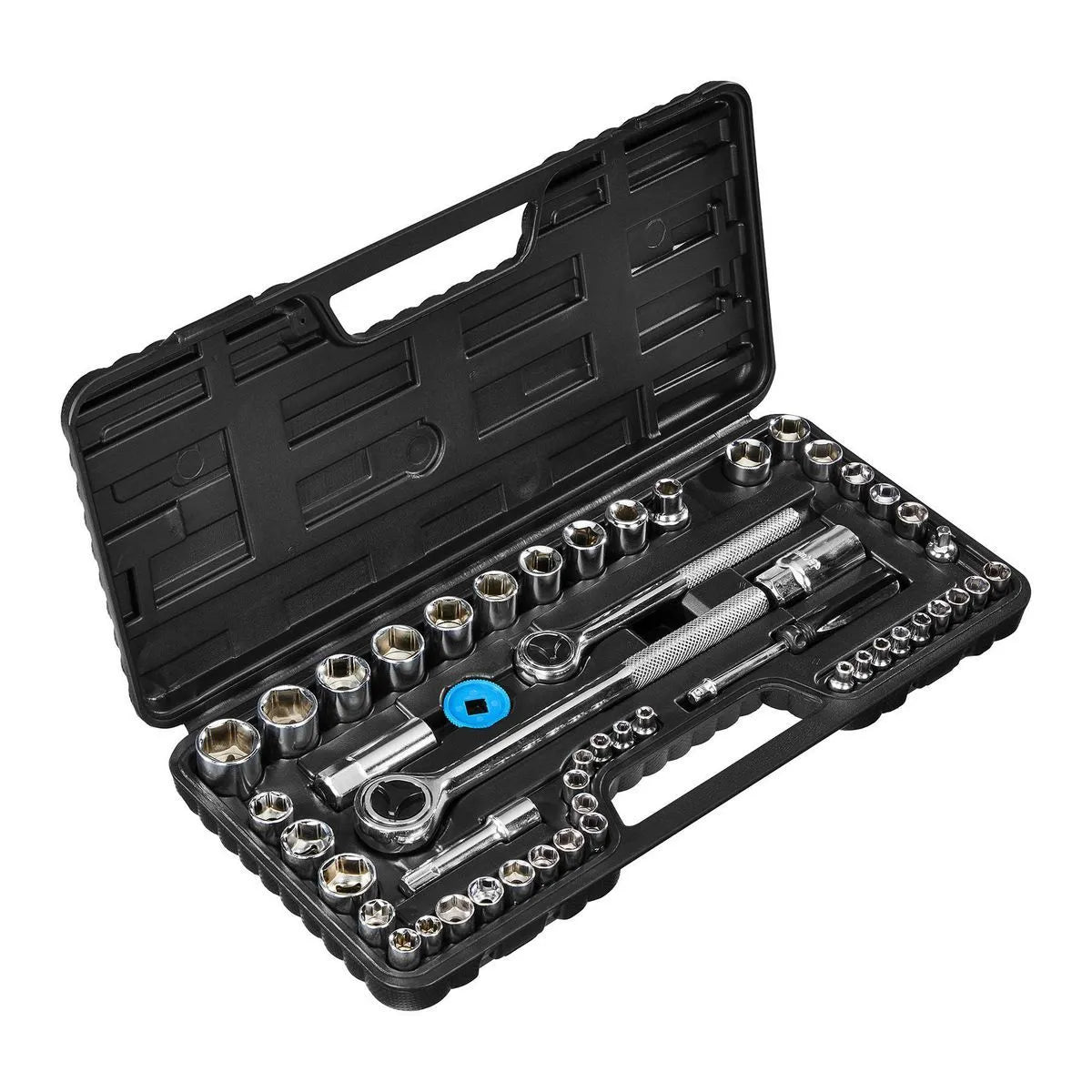 Pittsburgh 51-Piece Socket Set – 1/4", 3/8" & 1/2" Drive, SAE & Metric