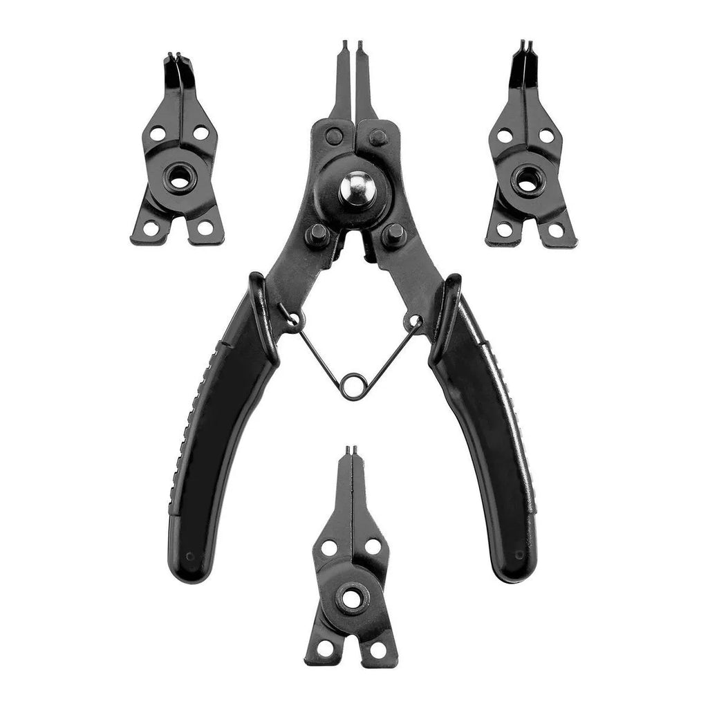 Pittsburgh Snap Ring Pliers with Interchangeable Heads – 4-in-1 Internal & External