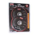 Discos de Corte 4-1/2" King – Pack 10 Piezas | Carburo de Silicio Reforzado | Acero Inox, Hierro, Plástico y Fibra de Vidrio | 13,300 RPM