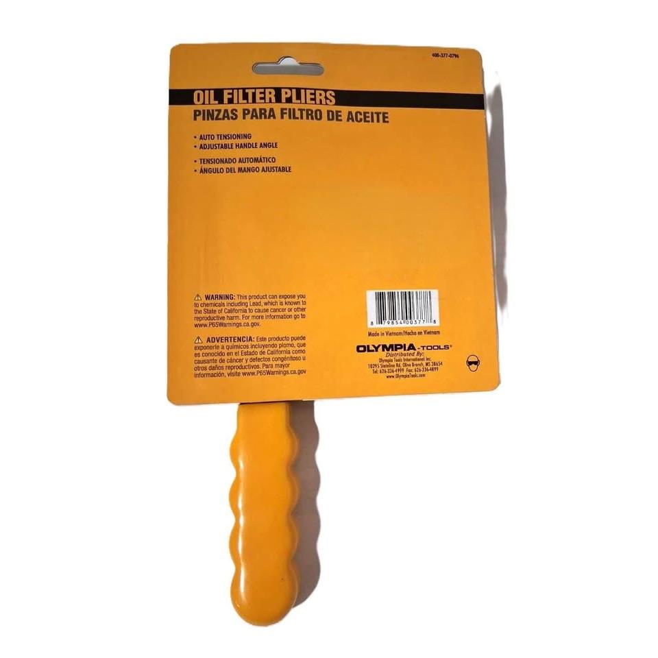 Olympia Tools Pinzas Filtro Aceite 57-70mm Auto Tensioning — Mango Ajustable