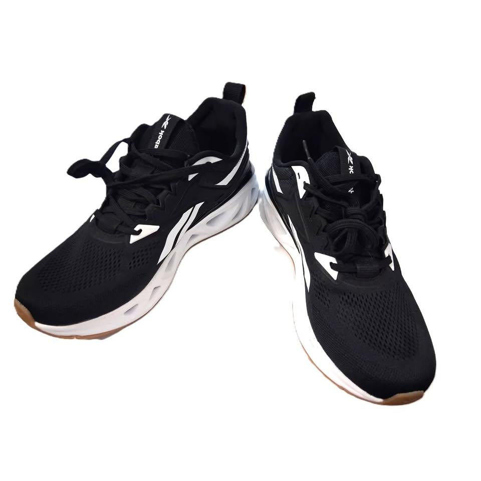 Reebok Zig Dynamica 4 – Tenis Deportivo Hombre Negro/Blanco/Suela Gum – Tallas US 10 y 10.5