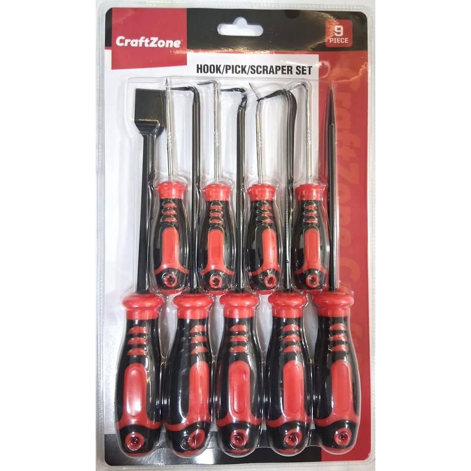 CraftZone Hook, Pick & Scraper Set – 9 Pieces