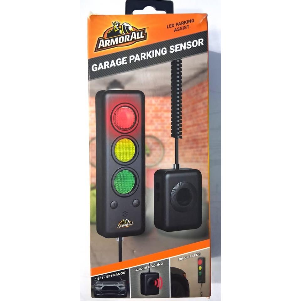 Armor All Garage Parking Sensor – LED Parking Assist with Audible Signal (AAC4-1000-BLK)